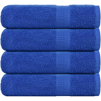vidaXL Кърпи за душ FROGN 4 бр. сини 70x140 см 360 г/м2 (136714)