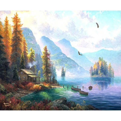 Sunsout Pristátie pri jazere Eagle 1000 dielov