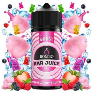 Bombo Bar Juice Hyper Boost Cotton Candy Fruits Ice 10ml/120ml
