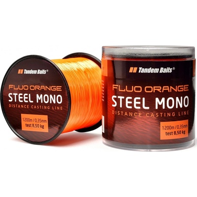 Tandem Baits Steel Mono Fluo orange 1200m 0,30mm