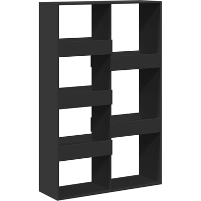 vidaXL Knihovna černá 100x33x155,5 cm kompozitní dřevo