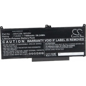 VHBW Батерия за Dell Latitude 13 5300 / 13 7300, MXV9V, 7.6V, 7400 mAh (888202493)