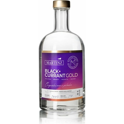 Martenz BlackCurrant Gold 45% 0,5 l (čistá flaša)