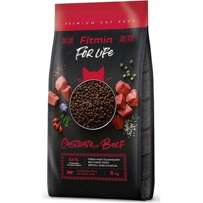 Fitmin For Life Castrate Beef pro kastrované kočky 8 kg
