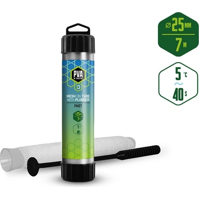 Delphin Pančucha PVA n´tastic TUBA+TĹK 7m úzka 25mm Rýchlo rozpustná