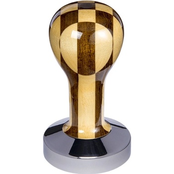 Buna Café tamper lak šachovnica, nerez lesk, konvexný 58 mm