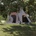 vidaXL Тент тип Teepee за 5 души Сив и оранжев 545 x 450 x 295 см (42004001)