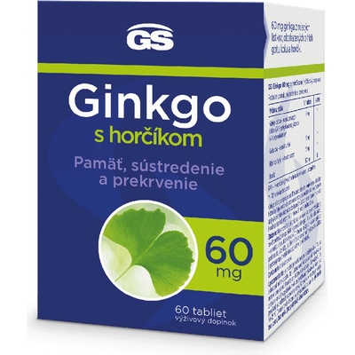 GS Ginkgo 60mg s hořčíkem 60 tabliet