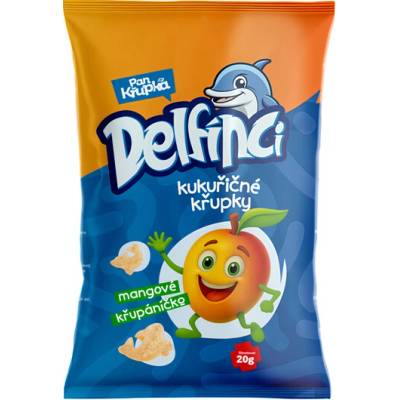 Pan Křupka Delfínci kukuřičný snack mangový 20 g