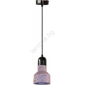 NEDES Пендел TERRAZZO 1xE27/60W/230V Ø 12 см червен (ND3936)