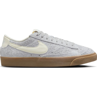 Nike Дамски маратонки Nike Blazer Low Trainers Womens - Grey/Wht/Gum
