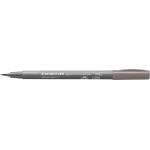 STAEDTLER Флумастер Staedtler Pigment soft Brush 372, сив 84 (31658-А-СИВ 84)
