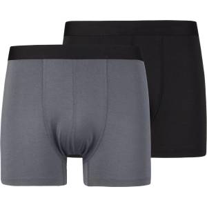 Stoic Мъжко синтетично термобельо Stoic TrosaSt. Boxer 2-Pack Boxer shorts - Black / Ink Grey - размер M (014-2412-0612)