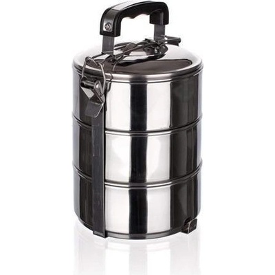 Nerezový jídlonosič 3dílný - BANQUET