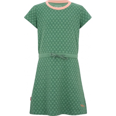 Trollkids Детска рокля Trollkids Girl's Noresund Dress - Leaf Green / Dahlia - размер 110 (EU) (701-2603-0113)