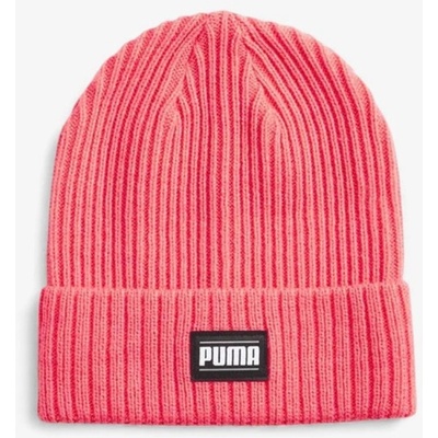 PUMA Ribbed Classic Cuff Beanie Pink