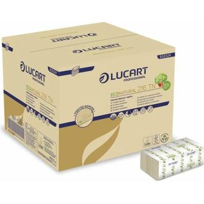 LUCART Ubrousky 1/4 ohyb Econatural 216TN havanna hnědá 40bal 24x16cm