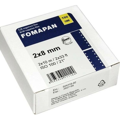 FOMAPAN 100 Cine 2x8 mm/10 bm
