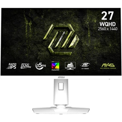 Монитор, MSI MAG 274QRFW X32 Gaming Monitor, 27", 0.5ms, 320Hz Rapid IPS, 2560x1440, G-SYNC, AMD FreeSync Premium, AI Vision, Console Mode, (9S6-3CE49H-028)