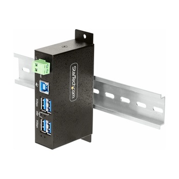 StarTech StarTech. com 5G4AINDRM-USB-A-HUB интерфейсен хъб USB 3.2 Gen 1 (3.1 Gen 1) Type-B 5000 Мбит/с Черен (5G4AINDRM-USB-A-HUB)