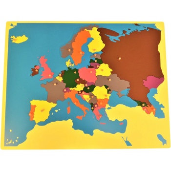 Montessori Puzzle Mapa Evropa bez rámečku