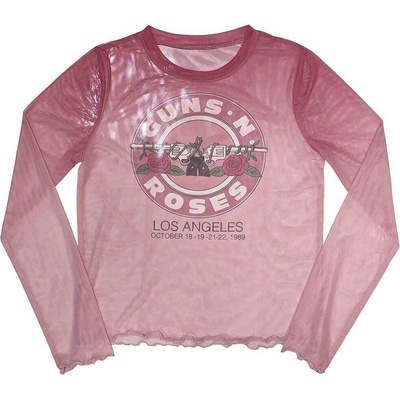 Guns N' Roses Bullet Seal (Mesh) Pink S Дамски Риза (GNRMCT151LP01)