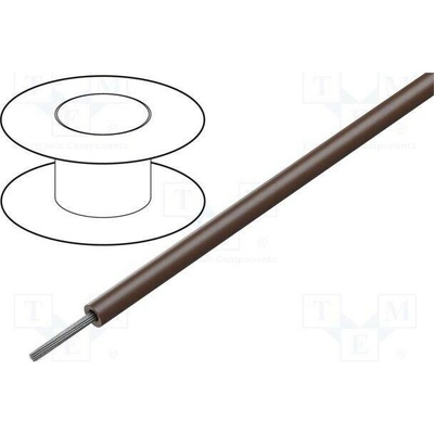 Alpha Wire 1855/19 BR005 Vodič HookUp Wire lanko Cu 22AWG PVC hnědá 600V 30,5m