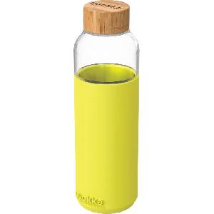 QUOKKA Бутилка за вода Quokka Flow Neon Green стъклена 660 мл (40009)