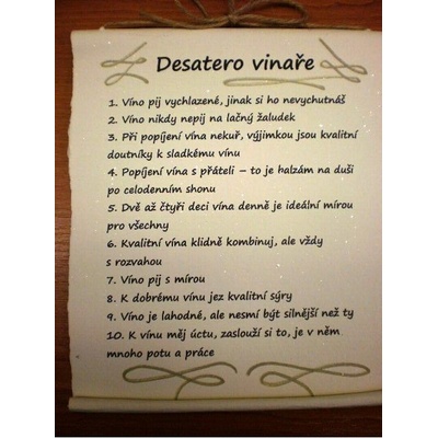 Bene Pergamen desatero vinaře