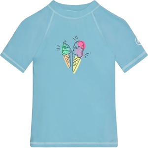 Color Kids Детска плажна тениска от ликра Color Kids Kid's T-Shirt with Print Lycra - Cerulean - размер 92 (EU) (750-2571-0111)