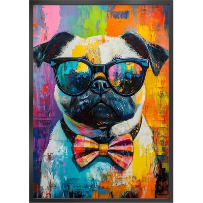Obraz v ráme Puggy, 70 × 50 cm, OB-22860