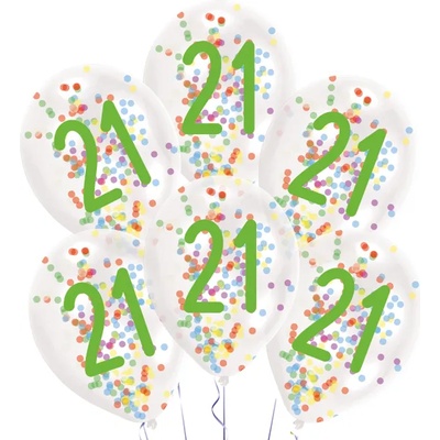 Amscan Латексови балони с конфети 21