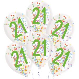 Amscan Латексови балони с конфети 21