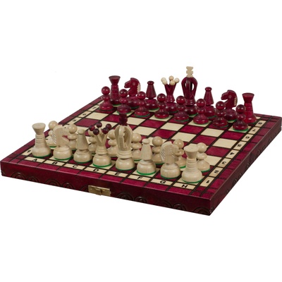 Sunrise Шах Sunrise - Small King's Chess, червен (CH113K CHERRY)