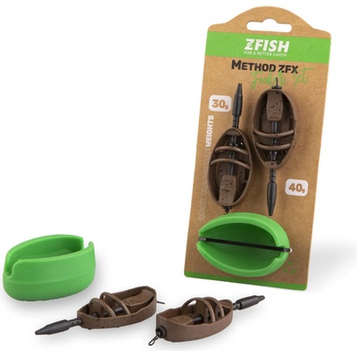 Zfish Sada Krmítek Method Feeder Set ZFX + Formička 30g a 40g