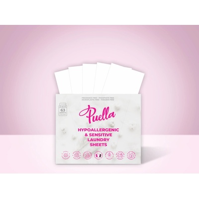 Puella pásiky na pranie Sensitive 63 praní 63 ks