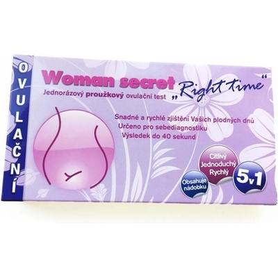 Woman Secret Right Time ovulační test proužkový 20 ks
