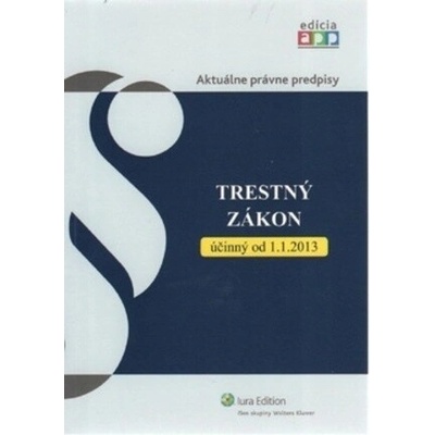 Trestný zákon účinný k 1.1.2013