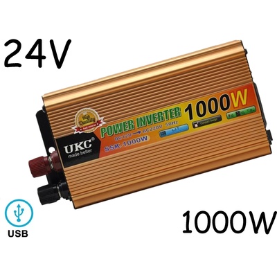 UKC Инвертор на напрежение ukc ssk-1000w 24v - 220v 1000w (1638)