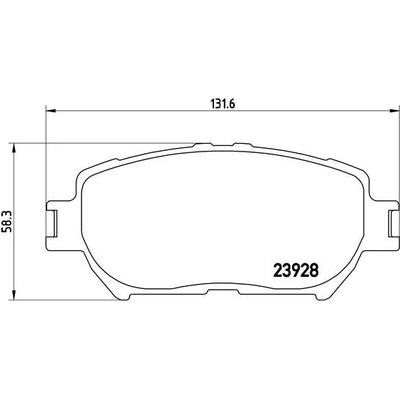 BREMBO Sada brzdových platničiek kotúčovej brzdy P83062