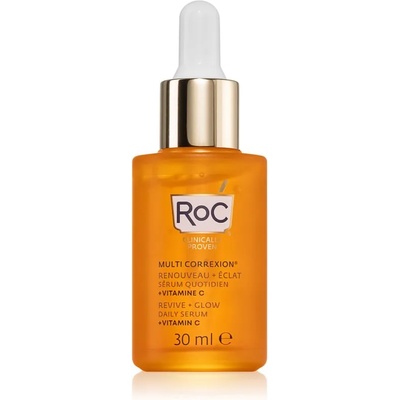 RoC Multi Correxion Revive + Glow озаряващ серум с витамин С на лицето и шията 30ml