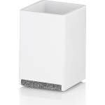 KELA Чаша за баня Cube - бяла с елемент във вид на камък (KELA-23692)
