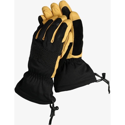 Rukavice na hory La Sportiva Alpine Guide Leather Gloves - black/cedar – Zboží Dáma