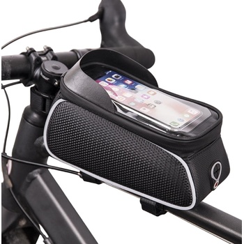 Forever Калъф Forever - Bike Frame Bag Shield, 9x16 cm, черен (OEM100510)