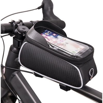 Forever Калъф Forever - Bike Frame Bag Shield, 9x16 cm, черен (OEM100510)