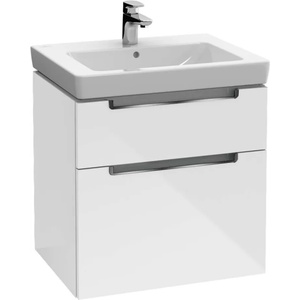 Villeroy & Boch Subway 2.0 - Шкафче за умивалник, 59x59x45 см, 2 чекмеджета, Glosy White A90910DH (A90910DH)