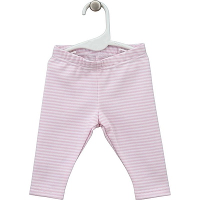 dívčí kojenecké legíny Momo s pruhy růžové LORITA