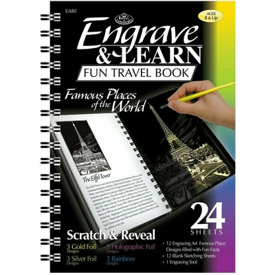 Royal Brush Vyškrabávací obrázok Svetovo známa budova