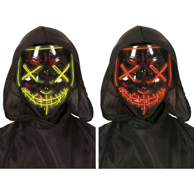 Fiestas Guirca Светлинна маска LED Purge зелено, червено