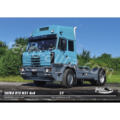 Pohlednice TRUCK č. 22 - TATRA 815 N51 4x4 tahač návěsů (1982 - 1997)